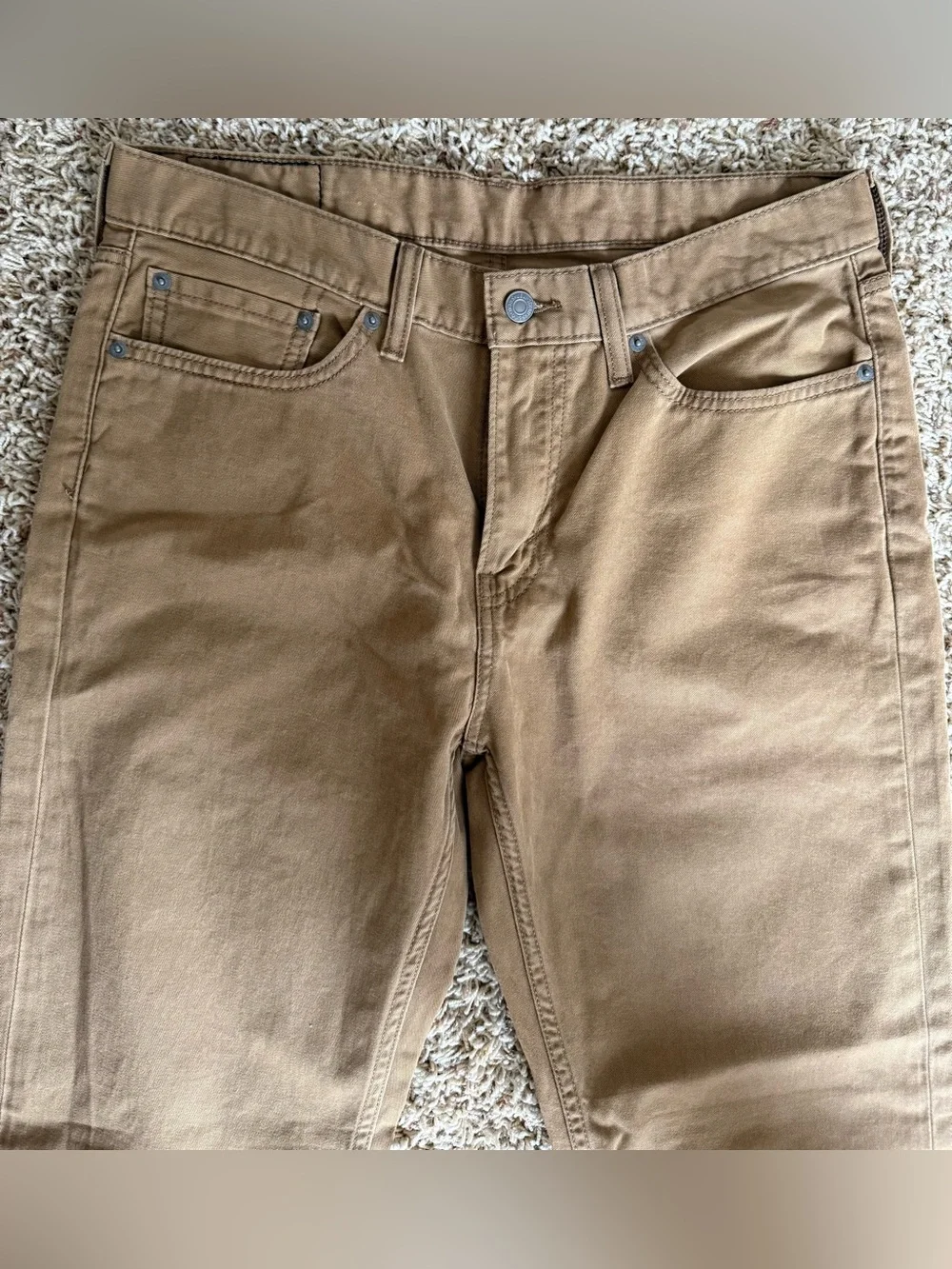 Levi's Strauss 514 Straight Fit Pants in Caramel Brown Tan